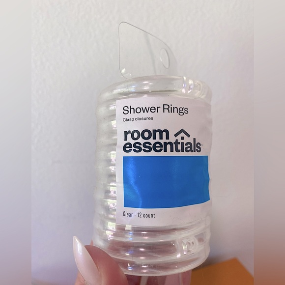 Room Essentials “Shower rings” new + sealed 12 count - Picture 1 of 4